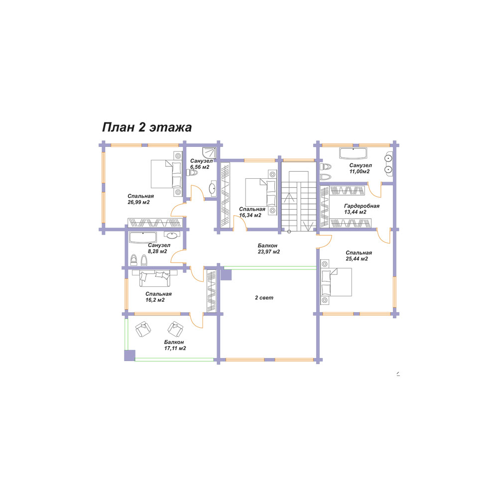 «СВДОМ №148» план 2го этажа