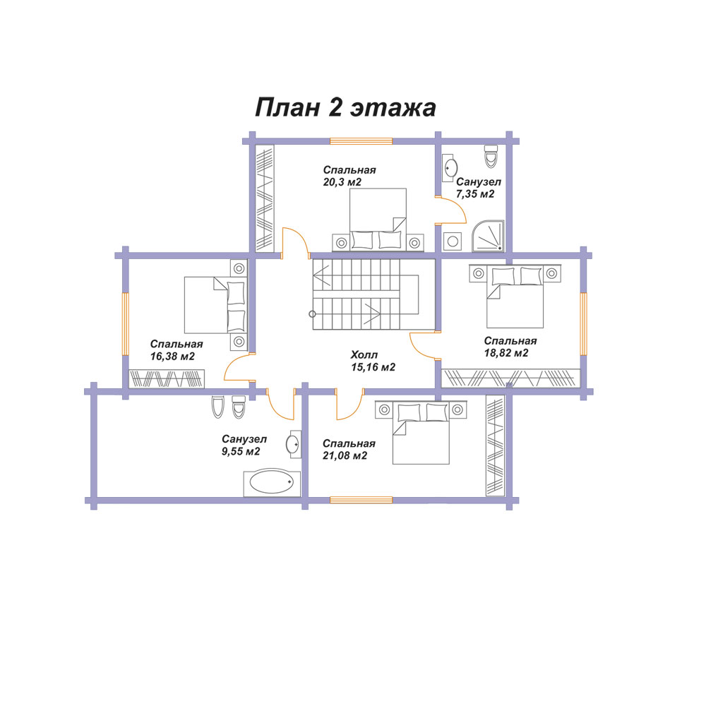 «СВДОМ №152» план 2-го этажа